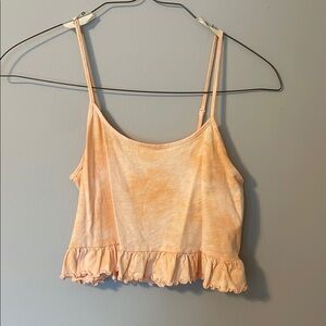 American Eagle Outfitters Light Orange Ruffle Cami